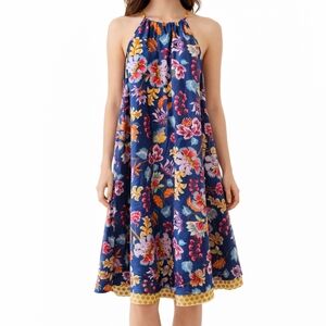 Harmont & Blaine Halter Floral Feminine Boho Casual Garden Flowy Dress Sz EU 42